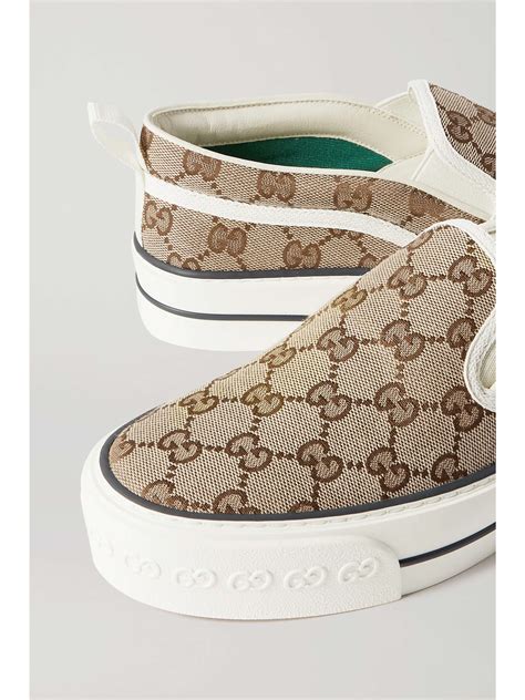 gucci signature slip-on sneakers dhgate|Men's Gucci Tennis 1977 slip.